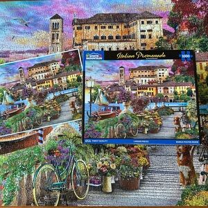 White Mountain Puzzles Italian Promenade by David Maclean 1000 Piece Puzzle 1781
